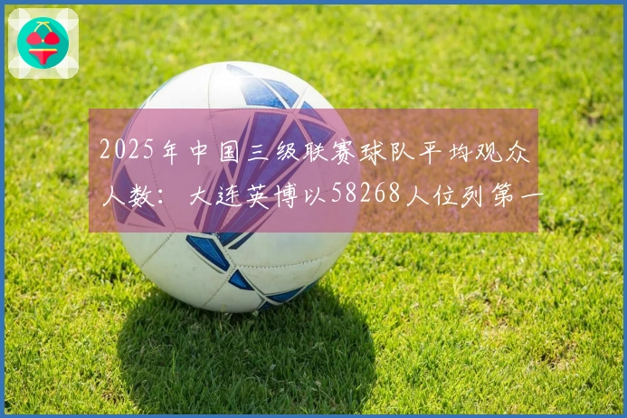 2025年中国三级联赛球队平均观众人数：大连英博以58268人位列第一，全球排名第18